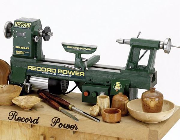 Picture of Record Power DML305-VS Cast Iron Electronic Variable Speed Midi Lathe