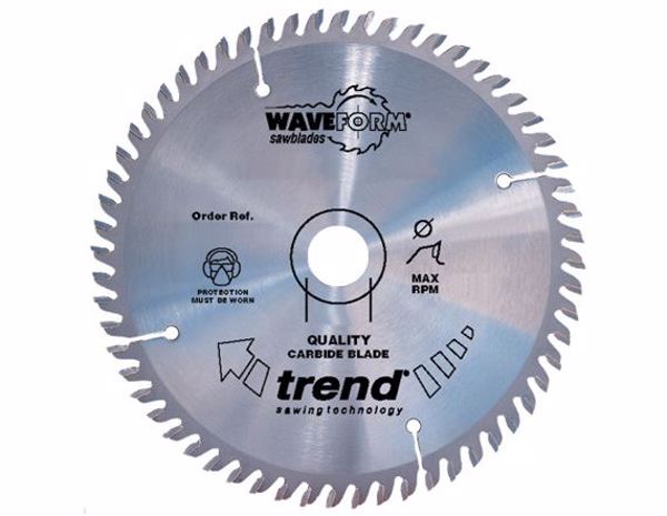 Picture of Trend 180mm TCT Saw Blade Waveform