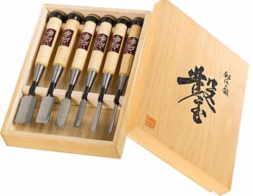 Picture of Japanese Chisels Boxed - Set Of 6