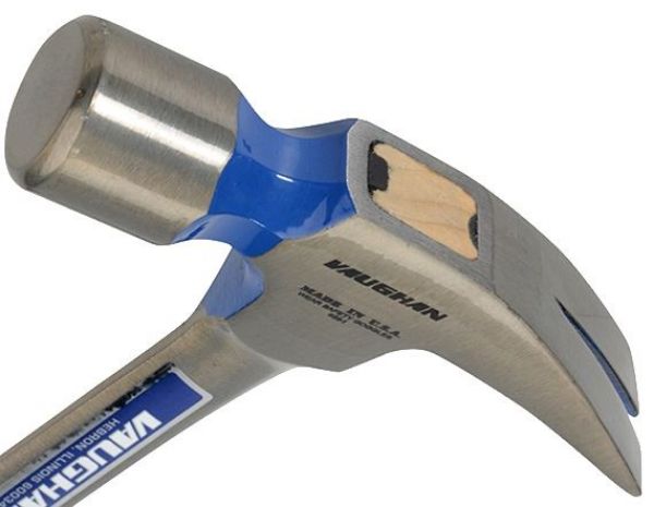 thumbnail image 2 of VAUGHAN USA 999ML 20 Oz Milled Face Straight Claw Carpenter 2 of 12