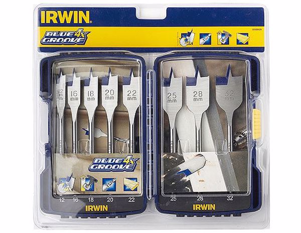 Picture of Irwin Blue Groove Wood Flat Bits - Set Of 8