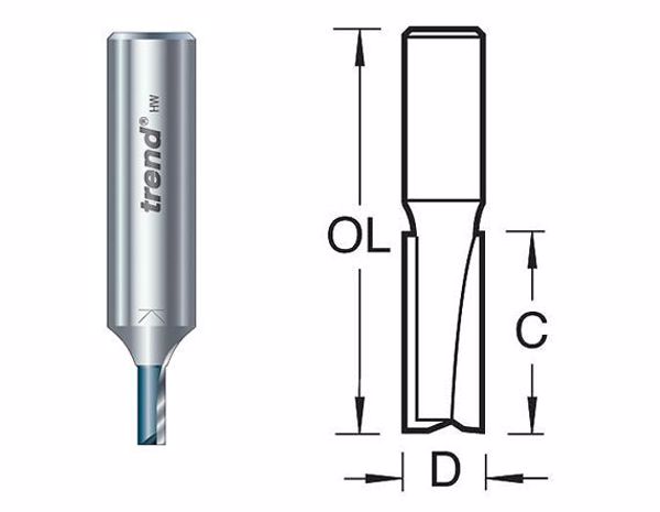 Picture of Trend 3/0 - D=4.7mm C=11.0mm - 1/2 Shank