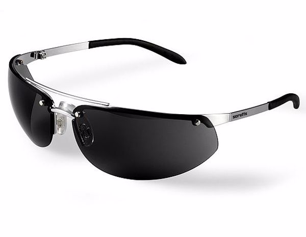 Picture of CE Rated Safety Glasses - Metal Frame - Smoked Lens