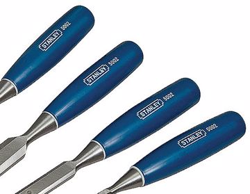 Picture of Stanley 5002 Bevel Edge Chisels Set of 4 - 6, 12, 18 & 25mm