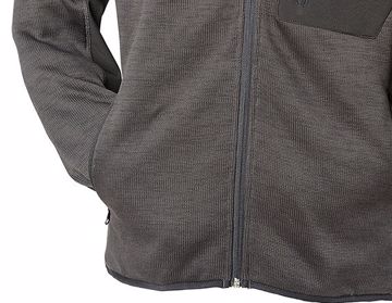 Picture of Knitted Hoodie With Lightweight Fleece Lining - Black