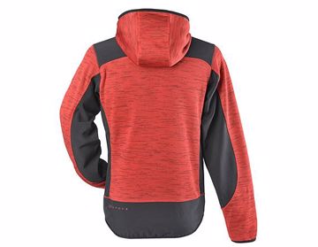Picture of Knitted Hoodie With Lightweight Fleece Lining - Red