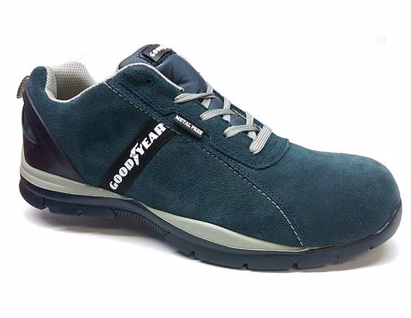 Picture of Goodyear Blue Split Leather Safety Trainer