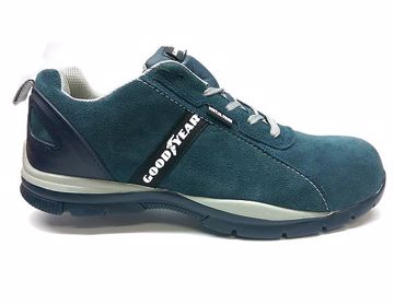Picture of Goodyear Blue Split Leather Safety Trainer