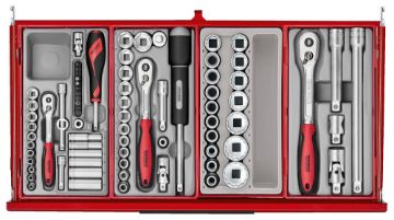 Picture of Teng TKT26R137T 26" PRO35™ tool chest tool kit 137 pieces red
