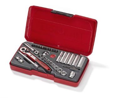 Teng T1436 Socket Set of 36 Metric 1/4in Drive