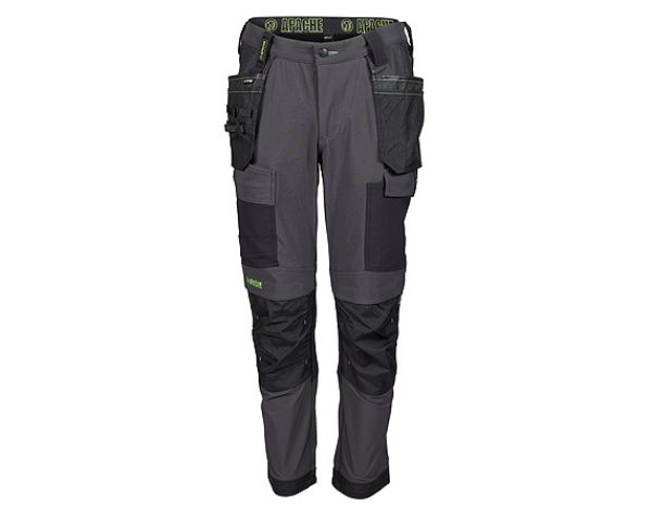 Apache Calgary 4 Way Stretch Trouser - Grey/Black