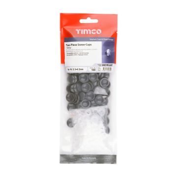 Picture of Two Piece Screw Cap - Grey  - Pack 100