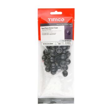 Picture of Two Piece Screw Cap - A Grey  - Pack 100