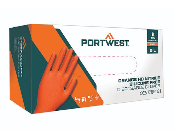Premium High Strength 7 mil Disposable Nitrile Gloves (Pk100)