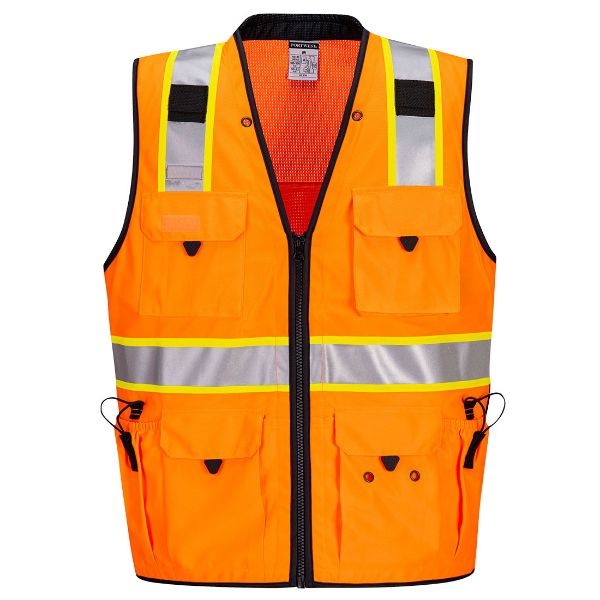 Picture of Hi-Vis Expert Pro Surveyor Vest - Orange/Navy US376