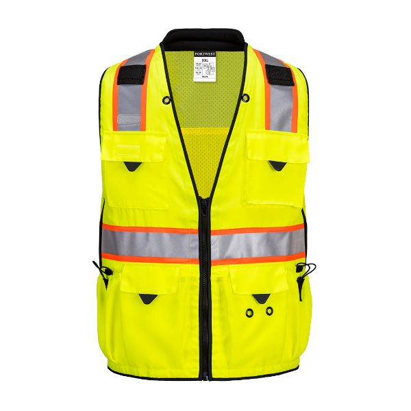 Picture of Hi-Vis Expert Pro Surveyor Vest - Yellow/Navy US376