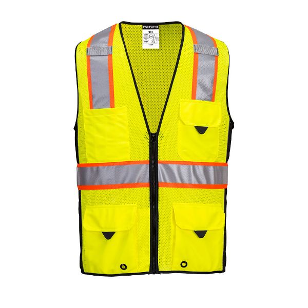 Picture of Hi-Vis Ultra Cool Surveyor Vest - Yellow/Navy US377