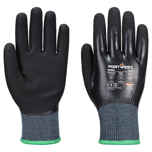 Picture of Cold F15 Nitrile Aqua Cut Glove AP53