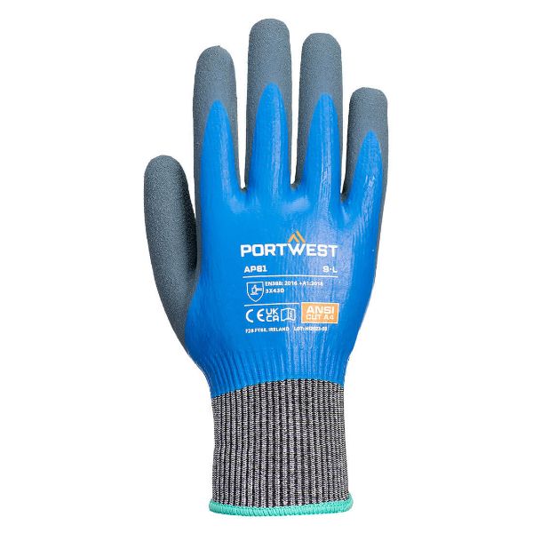 Picture of Cut D13 Latex Aqua Glove AP81