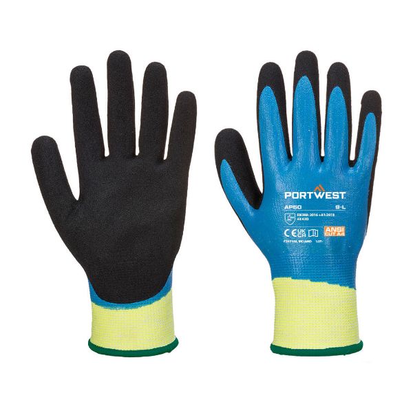 Picture of Cut D13 Nitrile Aqua Glove AP50