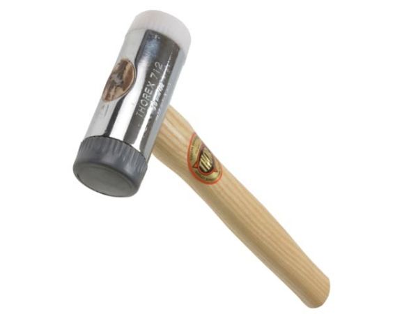 Picture of 712R Soft & Hard Face Thorex Nylon Hammer - Wood Handle 38mm 560g