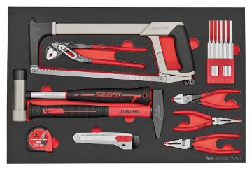 Picture of Teng Tools 26" Classic Roller Cabinet FOAM Tool Kit 179 Pieces Red - TCMME179
