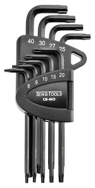 Picture of Teng Tools Folding TPX Key Set CR-MO 9 Pieces - 1498TPX