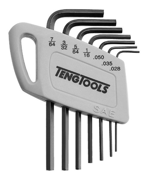 Picture of Teng Tools Mini hex key set AF 7 pieces - 1477AF