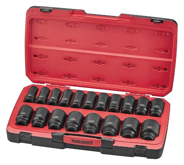 Picture of Teng Tools MECCA PRO 3/4" Deep Impact Socket Set DIN AF 21 Pieces - T9421LAF
