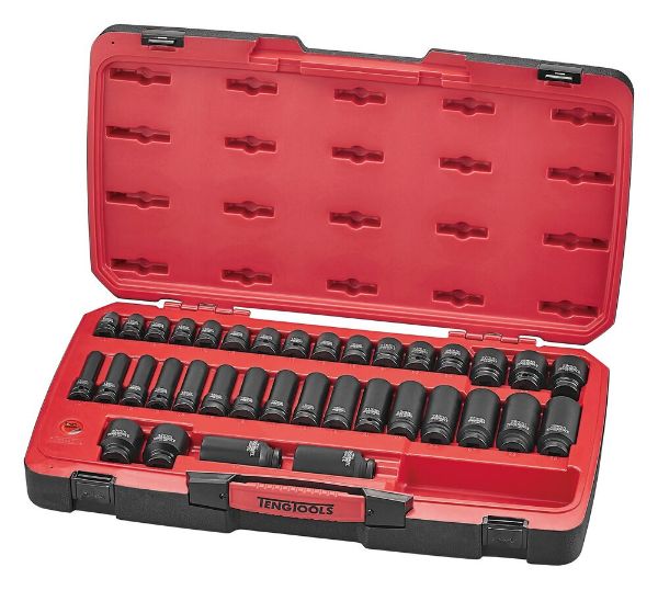 Picture of Teng Tools MECCA PRO 1/2" Impact Socket Set DIN 40 Pieces - T9240