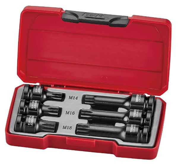 Picture of Teng Tools 1/2" XZN/Triple Square Impact Socket Set DIN 6 Pieces - T9206