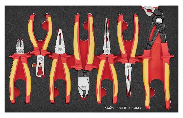 Picture of Teng Tools Insulated Plier Set FOAM3 7 pieces - TEFMBV07
