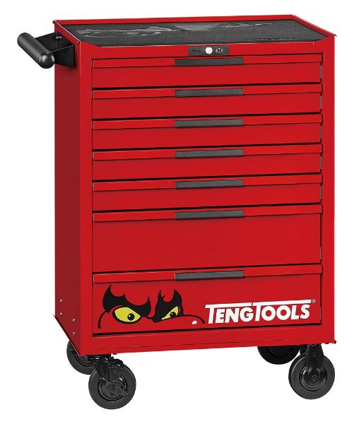 Picture of Teng Tools 26" PRO35™ roller cabinet FOAM tool kit 278 pieces red - TKW26R278F