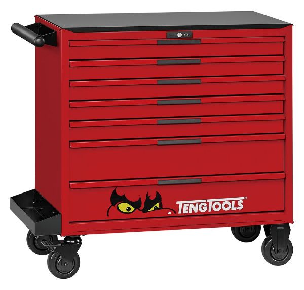 Picture of Teng Tools 37" PRO35™ roller cabinet tool kit 595 pieces red - TKW37R595T
