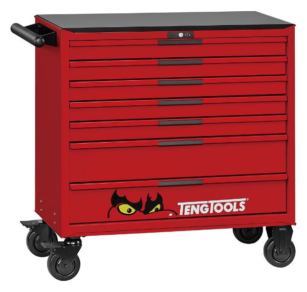 Picture of Teng Tools 37" PRO35™ roller cabinet tool kit 663 pieces red - TKW37R663T