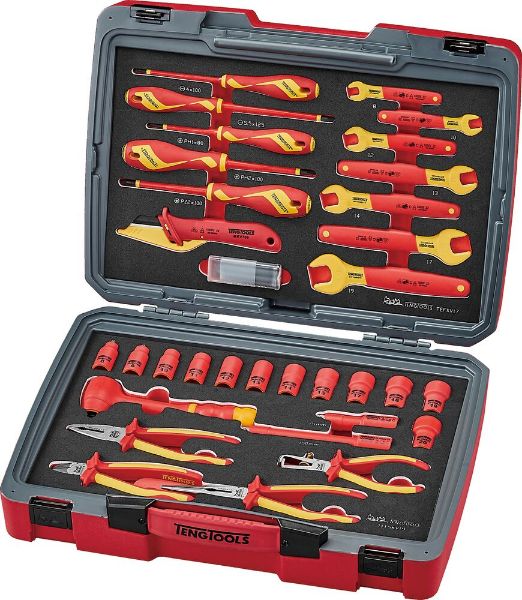 Picture of Teng Tools MECCA PRO TC-6T FOAM Electrician Tool Kit 37 Pieces - TC-6TE03