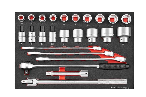Picture of Teng Tools Metric 6-point socket & spanner set 25 pieces - TTESK25
