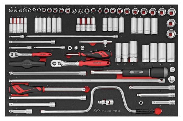 Picture of Teng Tools 1/4" & 3/8" Socket Set FOAM4X4 86 Pieces - TTESK86