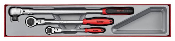 Picture of Teng Tools Long Arm Ratchet Flex Head Set TTX4 3 pieces - TTXRF03
