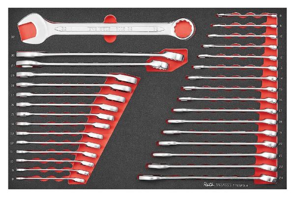 Picture of Teng Tools Metric combination & ratcheting spanner set 31 pcs - TTESP31A