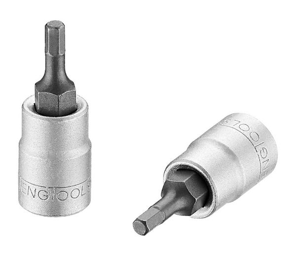 Picture of Teng Tools 1/4" square drive 8 mm Cr-V & S2 hex bit socket - M141508-C