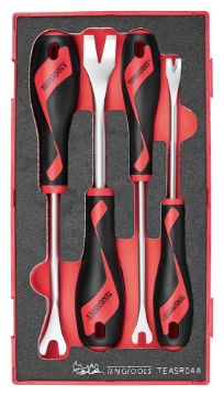 Picture of Teng Tools Trim & panel fastener clip removal set FOAM1 4 pcs - TEASR04A