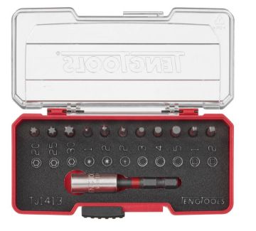 Picture of Teng Tools Impact Bit Set With Belt Clip Mixed 12 Pieces - TJ1413
