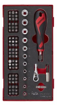 Picture of Teng Tools Bits Driver Set FOAM1 78 Pieces - TEAMDQ78