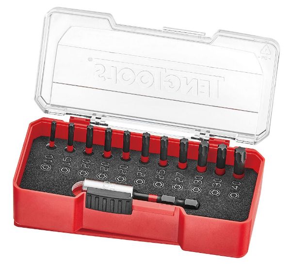 Picture of Teng Tools Impact Bit Set With Belt Clip TX 12 Pieces - TJ1414