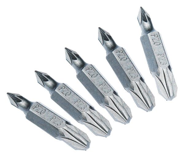 Picture of Teng Tools 1/4" Double Ended PZ Bits PZ0 x PZ3 ×5 - PZZ32000305