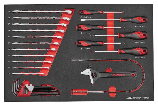Picture of Teng Tools General Tool Set FOAM4X4 28 Pieces - TTESP28