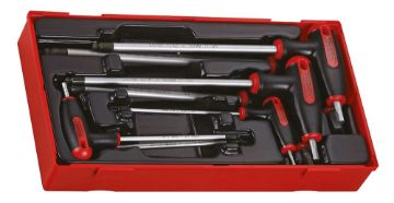 Picture of Teng Tools T-Handle Ball Point Hex Key Set AF TT1 7 Pieces - TTHEX7AF