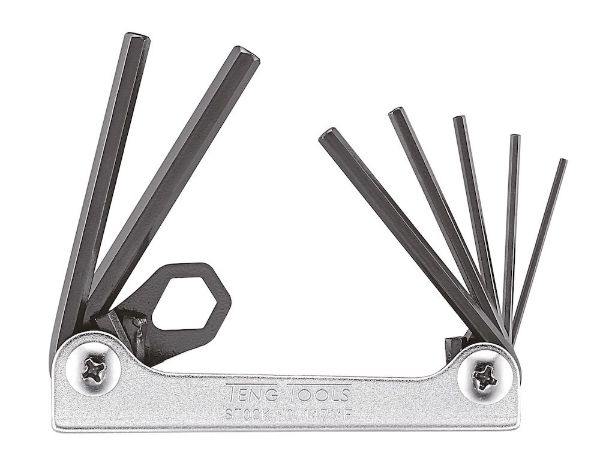 Picture of Teng Tools Folding Hex Key Set AF 7 Pieces - 1471AF