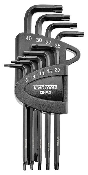 Picture of Teng Tools Folding TPX Key Set CR-MO 9 Pieces - 1498TPX
